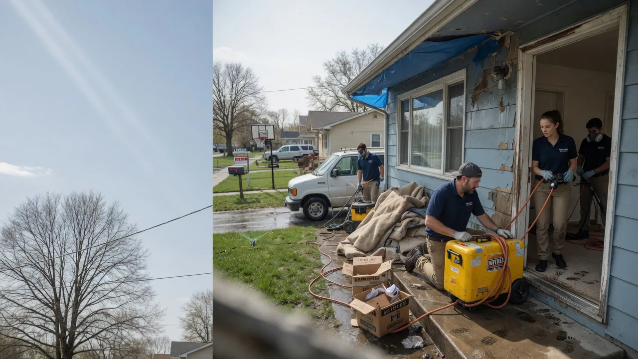 Basement Flood Cleanup in Huntsville, MO near me
